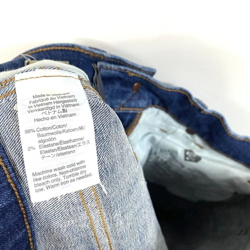 Madewell Women's 9-Inch High-Rise Skinny Ripped & Repaired York Denim Jeans 27 - Picture 10 of 11